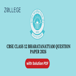 CBSE Class 12 Bharatanatyam Question Paper 2026 with Solution Pdf